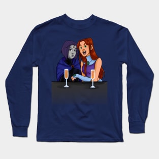 Raven and Starfire At Brunch Long Sleeve T-Shirt